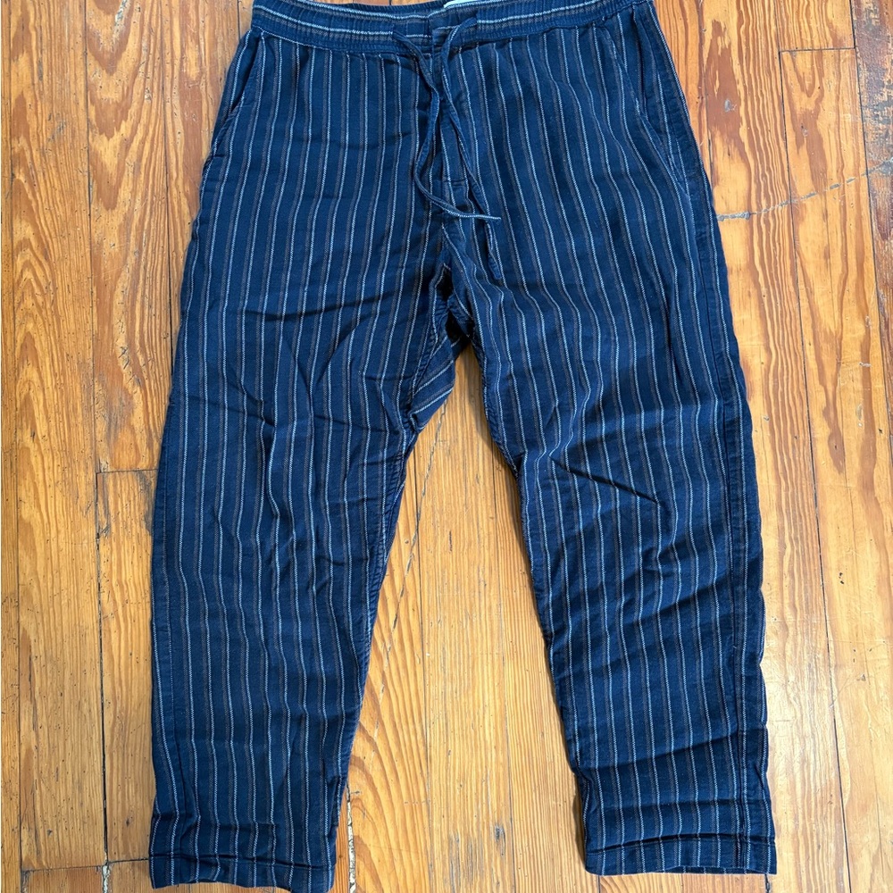 Men's Striped Navy Pants